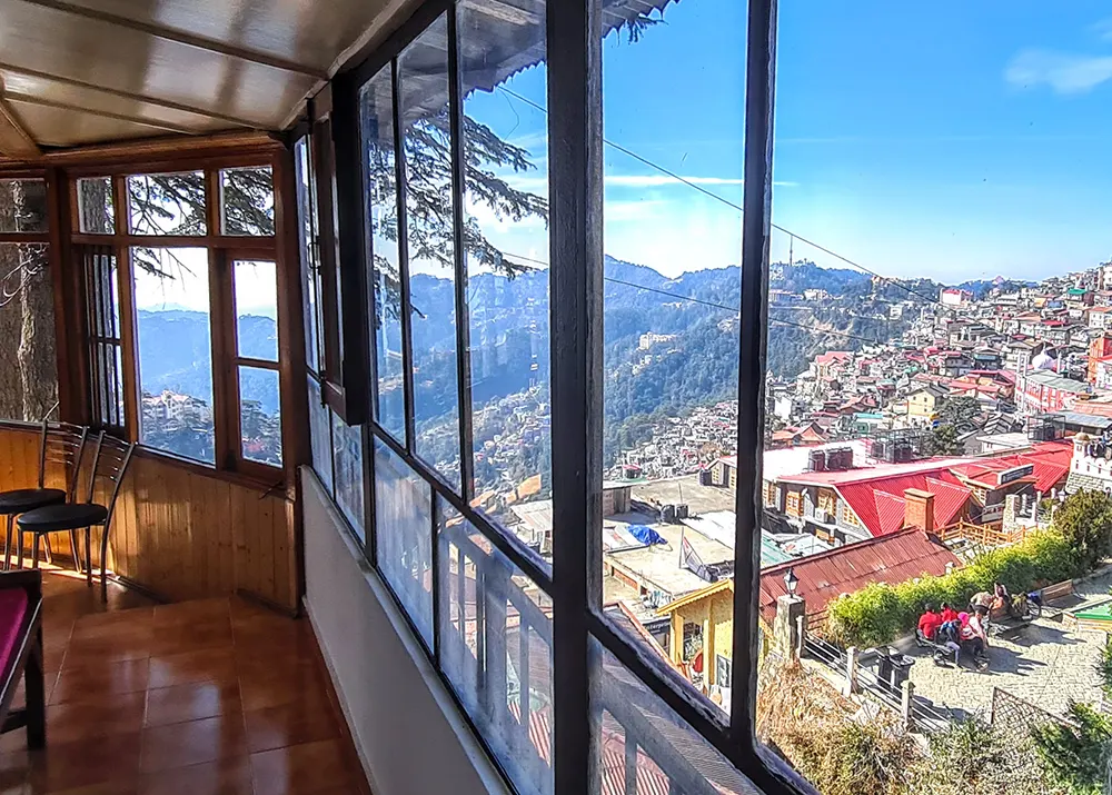 view-of-mall-road-from-rental-cottage-in-shimla